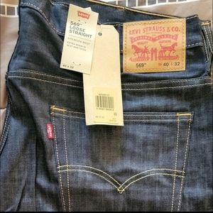 New Levi's 569 Straight Jeans 40x32